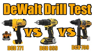 Dewalt DCD771 VS DCD999 VS DCD709 Real Life Test & Review (Power Tools)