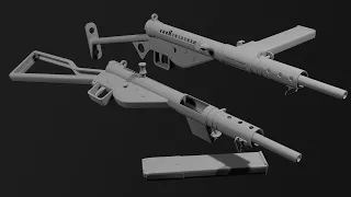 Sten Gun [Timelapse 3D Modeling]