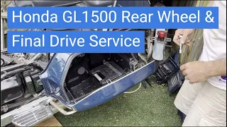 Honda GL1500 Goldwing  - Rear Wheel Removal and Install - Final Drive Service