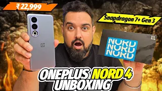 Oneplus Nord 4 Unboxing & Impression || Snapdragon 7+Gen3 ||₹22999🔥