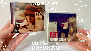 Taylor Swift “Red” (Stolen Version vs Taylor’s Version) Comparison /CD UNBOXING