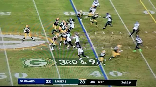 Shaquem and shaquill Griffin sack aaron rodgers on 3rd down in close game