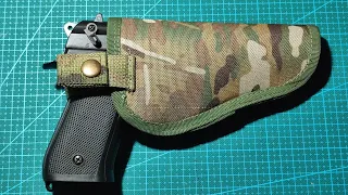 Изготовление поясной кобуры для пистолета Beretta 92 #beretta #holster #multicam