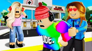 Creepy Cop Arrested My Boyfriend! She Was In Love! (Roblox Brookhaven RP)