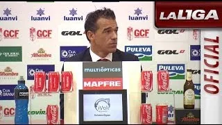Rueda de Prensa de Luis García Plaza tras el Granada CF (0-2) Getafe CF - HD