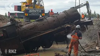 Lumsden locomotive emerges from mud after 93 years