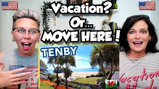 American Couple Reacts: TENBY, Wales! United Kingdom's Seaside Paradise! FIRST TIME REACTION!!