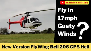 New Version FlyWing Bell 206 H1 GPS RC Helicopter Flight Test