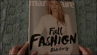 {ASMR} Whispered Magazine Page Flipping  — Marie Claire 2014 Fall Issue Pt 1
