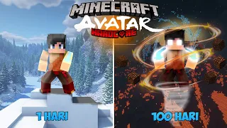 100 Hari di minecraft HardCore tapi kita Jadi Avatar