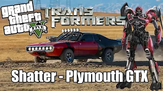 TRANSFORMERS BUMBLEBEE DANS GTA5 : AVOIR LA PLYMOUTH GTX 1971 DE SHATTER - Mrjksaw