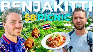 Thai STREET FOOD in Bangkok CENTRAL FOREST Park 🇹🇭 ft. @theroamingcook
