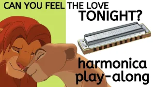 Can You Feel the Love Tonight (The Lion King - Elton John) harmonica play-along + free tabs