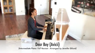 Dear Boy (Avicii) Piano Cover with Sheet Music (Intermediate: Full Version)