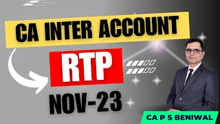 RTP NOV. 23! CA INTER ACCOUNT! ICAI!