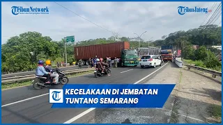 Kecelakaan di Jembatan Tuntang-Semarang, Sopir Kontainer Sengaja Tabrakkan ke Truk Semen