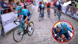 Lopez Gives HUGE Bump to Movistar Rider on Steep Climb | Vuelta a Andalucia 2022 Stage 2