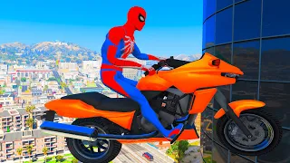 GTA 5 Slow Motion Motorcycle Crashes Episode Ragdolls (Euphoria Physics,Crashes,Funny Moments) 03