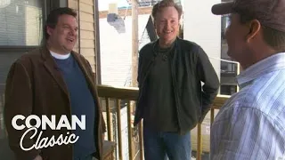 Conan & Jeff Garlin Visit Their Old Apartment In Chicago | Late Night with Conan O’Brien