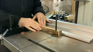 Cuts and rolls - cutting a piece of wood for flute headjoint