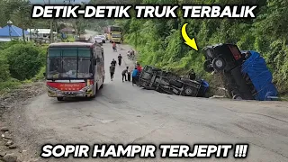 Kejadian Yang Mengerikan !!! DETIK-detik Mobil Mundur Hingga Terbalik Di Tanjakan Batu Jomba