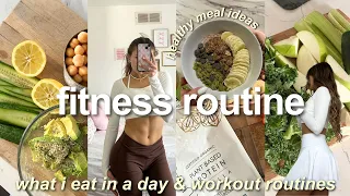 WHAT I EAT & MY WORKOUT ROUTINE 🌱 how I stay fit, healthy meal ideas, & Halara haul