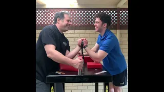 Armwrestling Father and Son