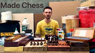 Инструменты и материалы для шахматных фигур, досок, шкатулок