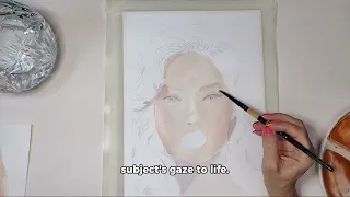 how to paint watercolor portrait