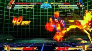 MvC3: Dark Phoenix - Combo 01 - Rebirth of Damage!