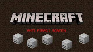 Minecraft Anti-Piracy Screen