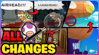 All Paper Mario TTYD CHANGES | Analysis & Comparison