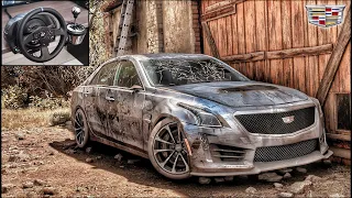 Rebuilding a CADILLAC CTS-V 700HP - Forza Horizon 5 - Thrustmaster T300RS Gameplay.