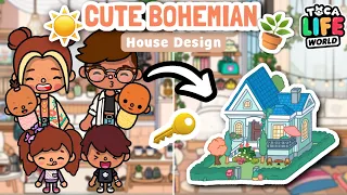 CUTE BOHEMIAN HOUSE IDEA! 🔑☺️🌻|| Aesthetic Family of 6 || Toca Boca