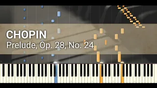 Chopin - Prelude, Op. 28, No. 24 in D minor (Synthesia)