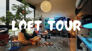 My Loft Apartment Tour | high ceiling, mid century and cosy