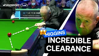 John Higgins plays one of the greatest clearances in snooker history | Eurosport Snooker