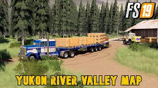 FS19 OUTBACK FLATBED TRAIN YUKON RIVER VALLEY MAP FARMING SIMULATOR 19