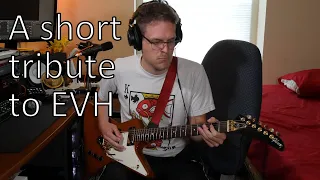 A short tribute to Eddie Van Halen. Panama Guitar Cover.