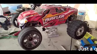 Traxxas Rustler VXL 2wd speed test