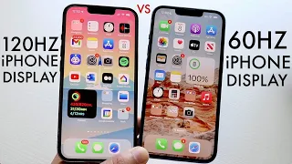 iPhone: 120Hz (Promotion) Display Vs 60Hz Display