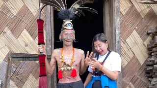 Border Area😱 Two Countries in Longwa Village, Nagaland😳❤️| Naga Nuna Vlogs|a