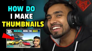 TECHNO GAMERZ HOW DO I MAKE THUMBNAILS ? | TECHNO GAMERZ | UJJWAL GAMER