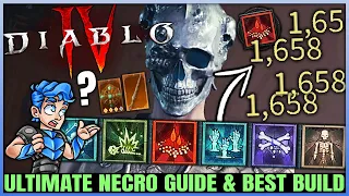 Diablo 4 - Necromancer is BROKEN OP - Best Highest Damage Build - Full Skills, Armor & Weapon Guide!