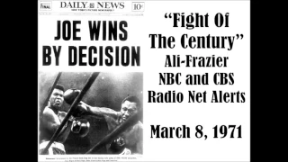 ALI-FRAZIER RADIO LIVE REPORTS ON "FIGHT OF THE CENTURY"--MARCH 8, 1971