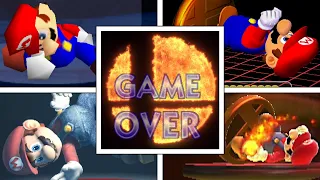 Evolution Of GAME OVER SCREENS In Super Smash Bros Series