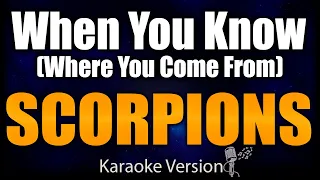 Karaoke - When You Know (Where You Come From) - Scorpions 🎤