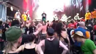 Cripple Bastards at Obscene Extreme 2014 - video from moshpit area
