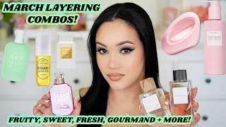 MARCH FRAGRANCE + BODY CARE LAYERING COMBOS! 🔥 | MUST TRY FRAGRANCE LAYERING COMBOS! AMY GLAM ✨