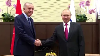 Putin and Erdogan talk Syria conflict and defence